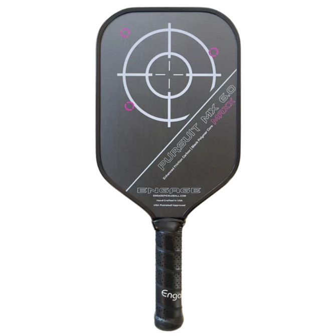 Engage Pursuit Maxx MX 6.0 | Enhanced Friction Carbon | Elongated Pickleball Paddle