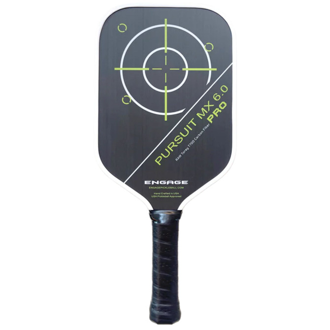 Engage Pursuit Pro MX 6.0 | Raw T700 Carbon Fiber | Elongated Pickleball Paddle