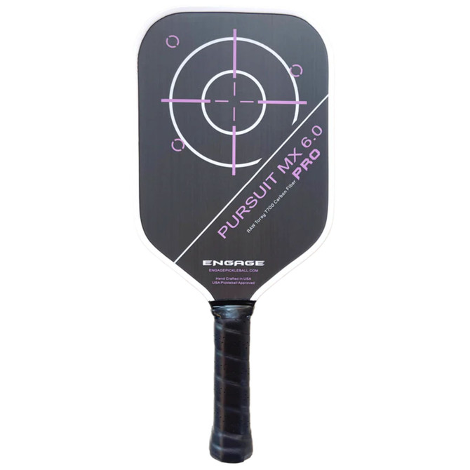 Engage Pursuit Pro MX 6.0 | Raw T700 Carbon Fiber | Elongated Pickleball Paddle