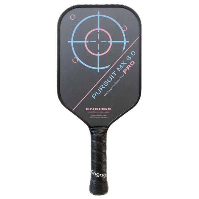 Engage Pursuit Pro MX 6.0 | Raw T700 Carbon Fiber | Elongated Pickleball Paddle