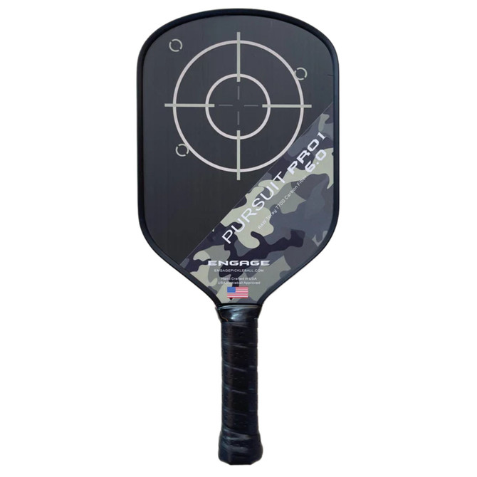 Engage Pursuit Pro1 6.0 Power Series | Raw T700 Carbon Fiber Pickleball Paddle