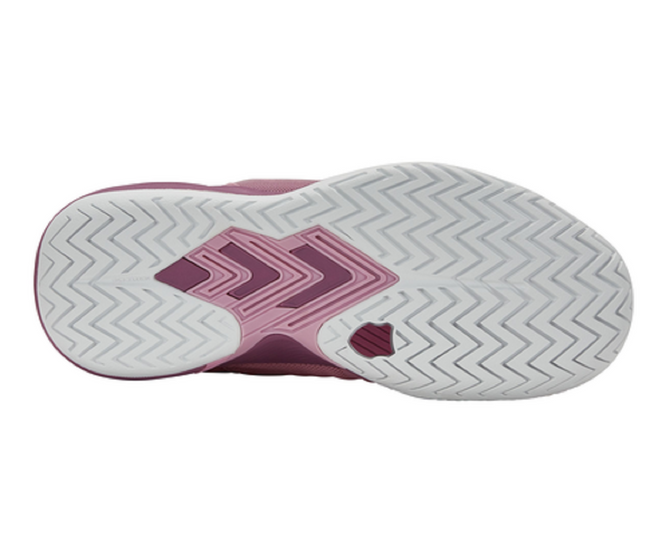 K-Swiss Women's Ultrashot Team Tennis Shoe (Cameo Pink/Grape Nectar/White)