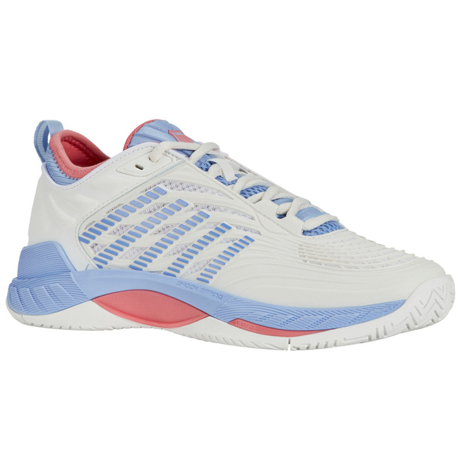 K-Swiss Women's Hypercourt Supreme 2 Tennis Shoe (Bright White/Open air/Estate Blue) 