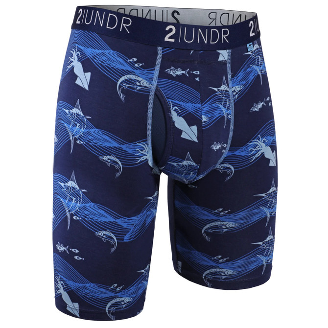 2UNDR Mens Swing Shift 9" Boxer Long Leg  Underwear