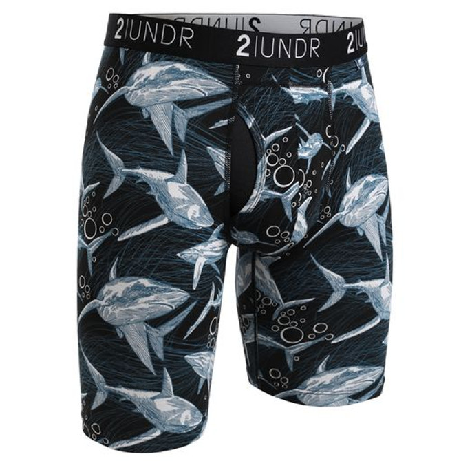 2UNDR Mens Swing Shift 9" Boxer Long Leg  Underwear