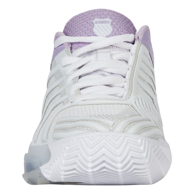 K-Swiss Women's Ultrashot 4 Clay Tennis Shoe (White/Orchid Petal/Neon Blaze)