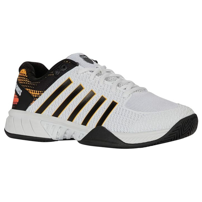 K-Swiss Men's Express Light 2E Pickleball Shoe (White/Daffodil)