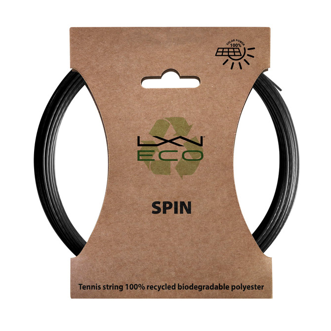 Luxilon Eco Spin 125 Tennis String Set (Black)