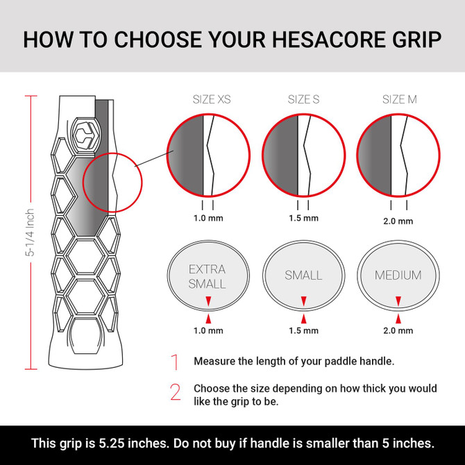 Hesacore Pickleball Gel Grip