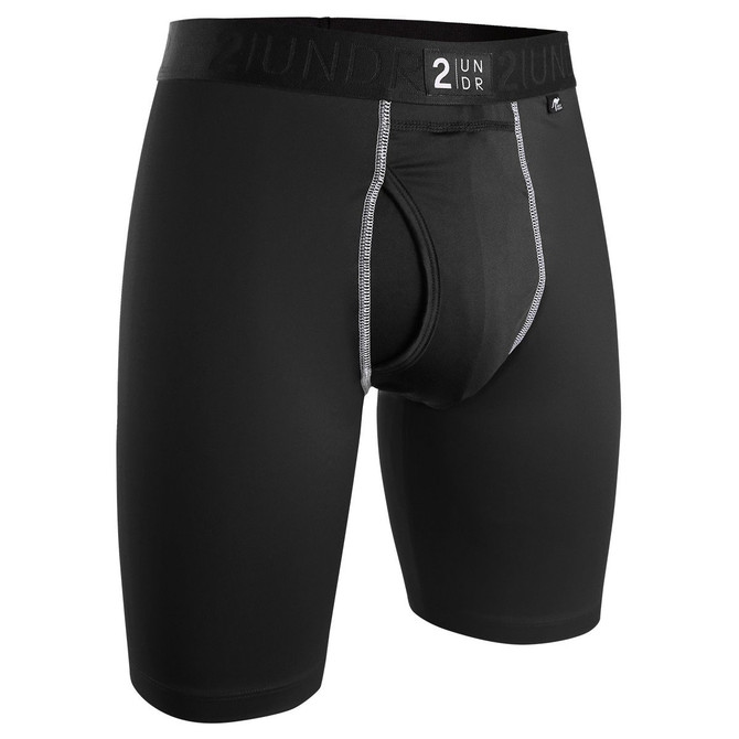 2UNDR Mens Power Shift 9" Boxer Long Leg  Underwear