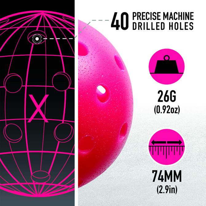Franklin X-40 Outdoor Pickleball (100 Pack)