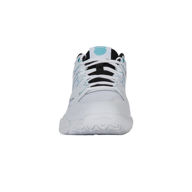 K-Swiss Men's Tura Team Pickleball Shoe (White/Brilliant Blue/Black)