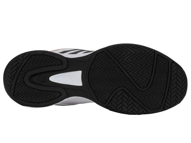 K-Swiss Men's Court Express 2 Tennis Shoe (White/Black/Mars Red)