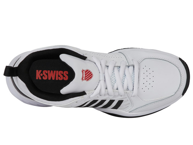 K-Swiss Men's Court Express 2 Tennis Shoe (White/Black/Mars Red)