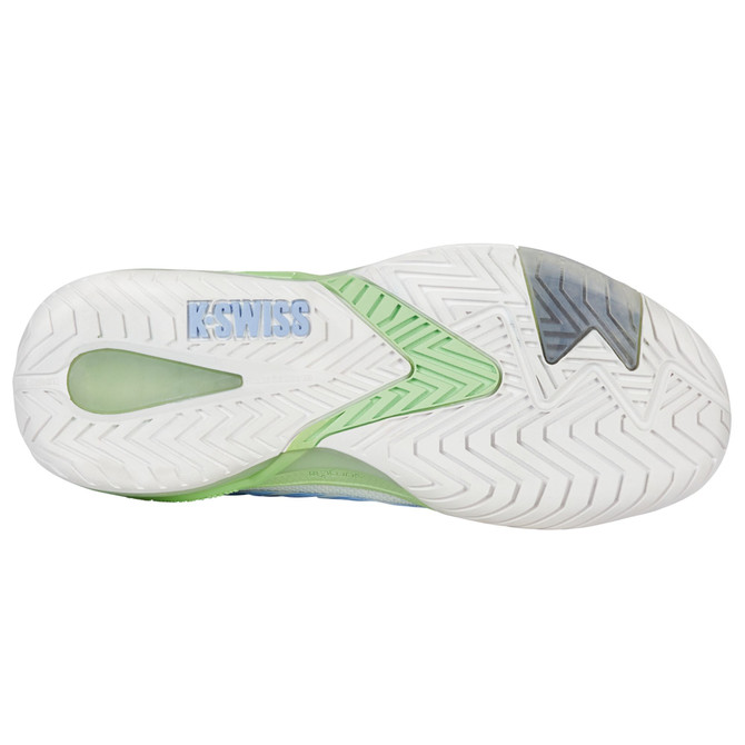K-Swiss Women's Ultrashot 4 Tennis Shoe (Lucent White/Dutch Canal/Paradise Green)