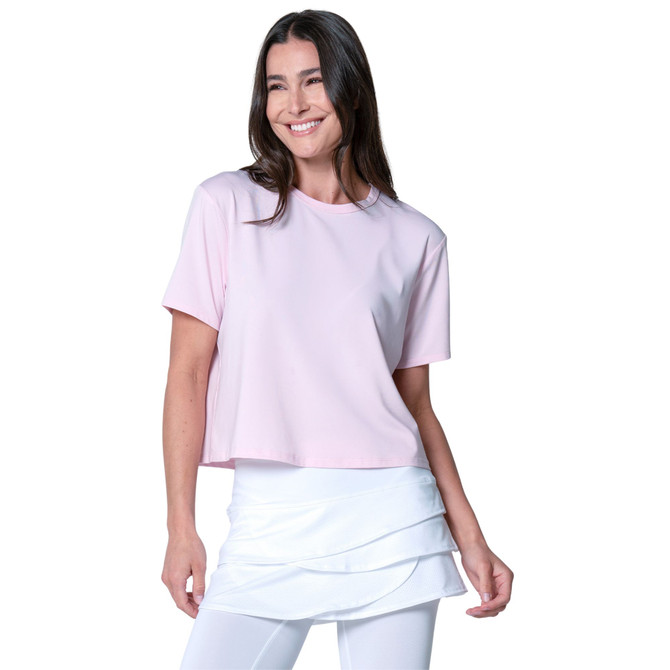 Lucky In Love Power Box Tee With UV Protection. 