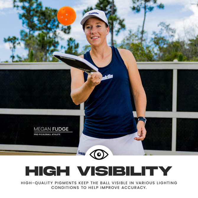 Franklin Sports X-40 Outdoor Pickleball Balls (Lava)