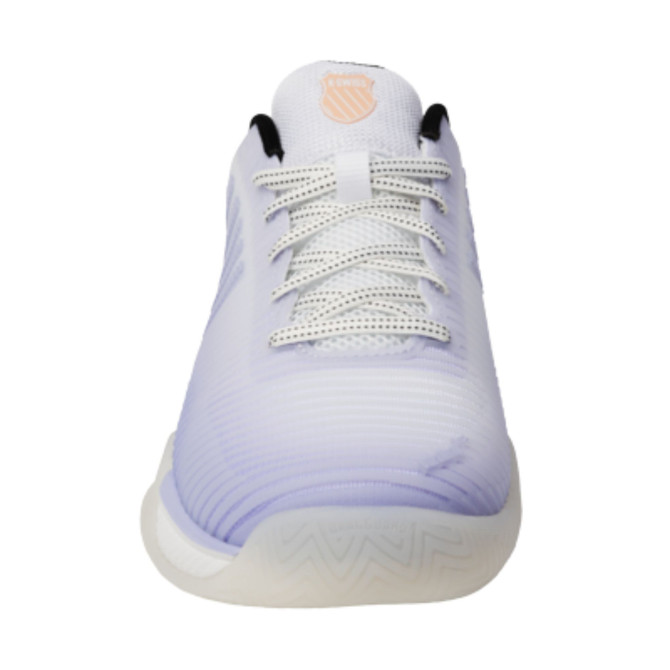 K-Swiss/Lucky In Love Women's Hypercourt Express 2 Tennis Shoe (White/Lilac/Black) 