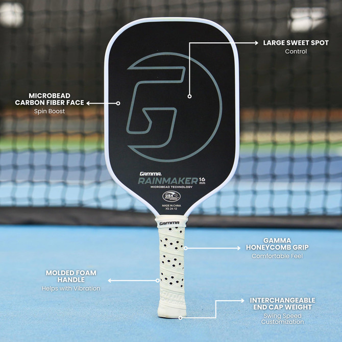 Gamma Rainmaker 16mm Pickleball Paddle - paddlepro