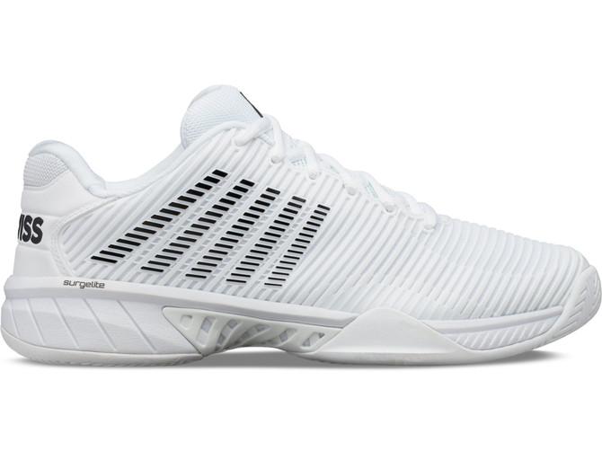 K-Swiss Men's Hypercourt Express 2 Tennis Shoe (White/Black)