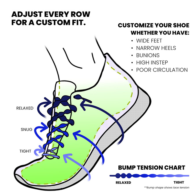 Caterpy Run - The Ultimate Elastic No Tie Shoelaces for Adults and Kids.