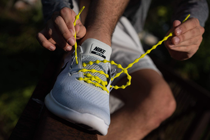 Caterpy Run - The Ultimate Elastic No Tie Shoelaces for Adults and Kids.