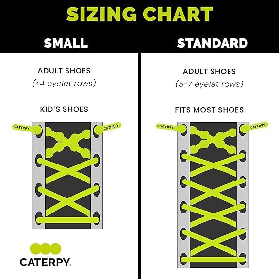 Caterpy Air - The Ultimate Elastic No Tie Shoelaces for Adults and Kids 