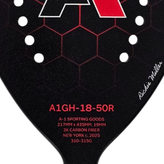 A-1 Paddleball A1GH-18-50R 'Teardrop' Paddleball Paddle