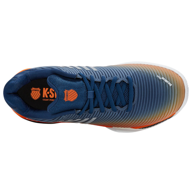 K-Swiss Men's Hypercourt Express 2 Tennis Shoe (Blue Opal/Black/White)