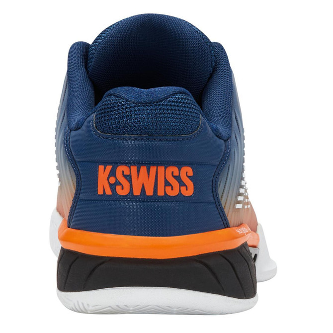 K-Swiss Men's Hypercourt Express 2 Tennis Shoe (Blue Opal/Black/White)
