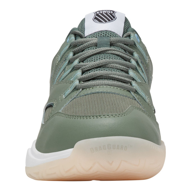 K-Swiss Men's Tura Team Pickleball Shoe (Sea Spray/Dark Forest/White).