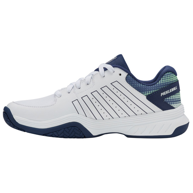 K-Swiss Men's Court Express Pickleball Shoe (White/Oceana/Patina Green)