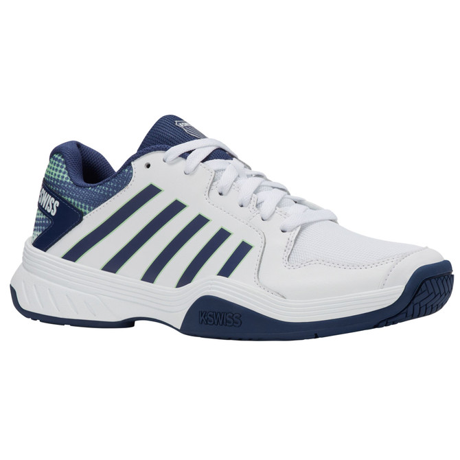 K-Swiss Men's Court Express Pickleball Shoe (White/Oceana/Patina Green)