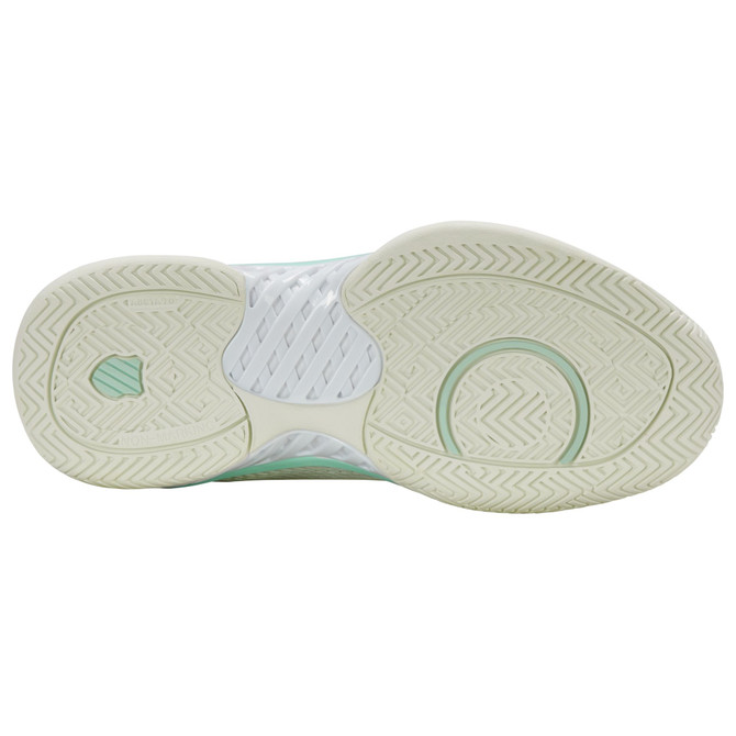 K-Swiss Women's Express Light Pickleball Shoe (Ice/Honeydew/Neon Pastel Pink)..