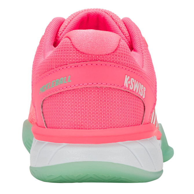 K-Swiss Women's Express Light Pickleball Shoe (Neon Pastel Pink/Neon Mint/White)