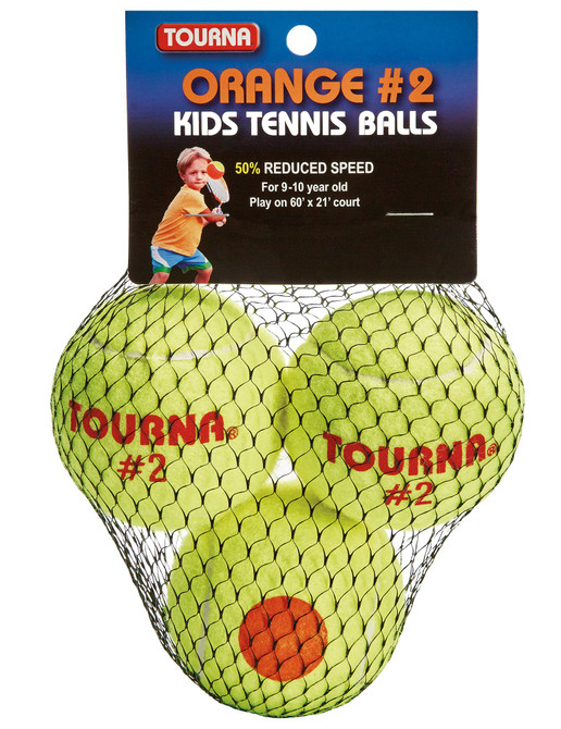 Tourna Orange Dot Low Compression Transition Tennis Balls