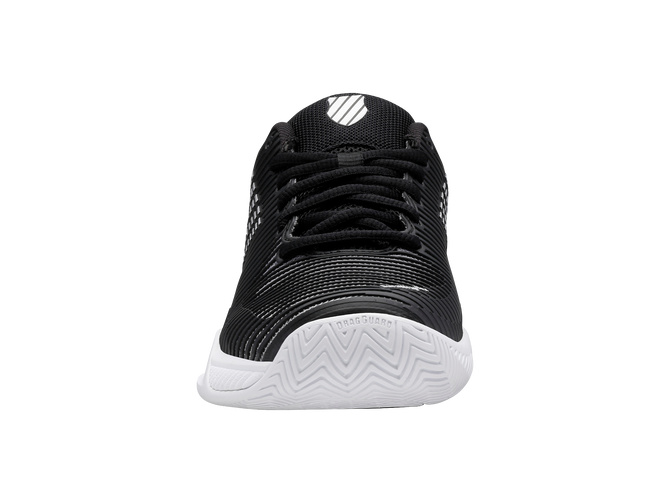 K-Swiss Women's Hypercourt Express 2 Tennis Shoe (Black/White/Silver)