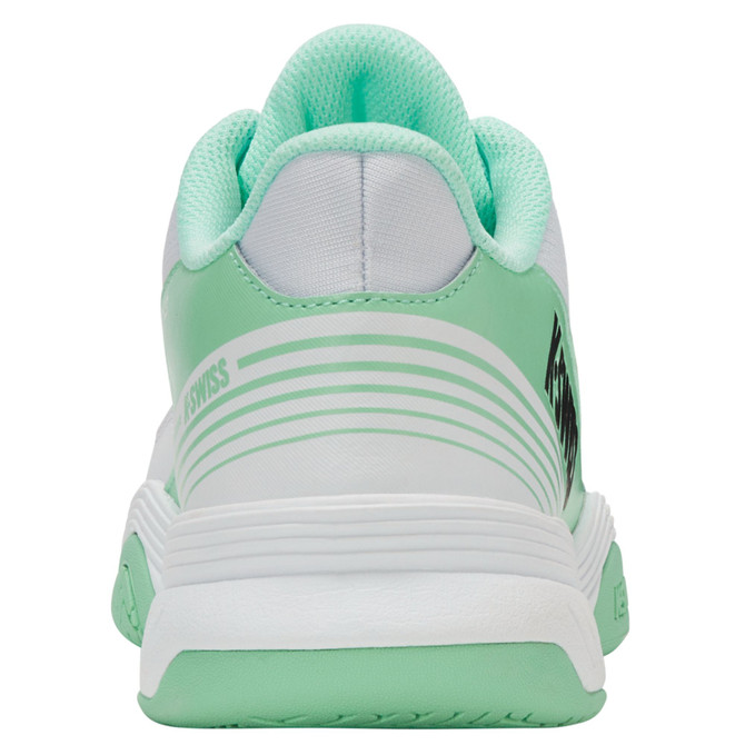 K-Swiss Women's Speedex 2 Tennis Shoe (White/Neon Mint/Black).