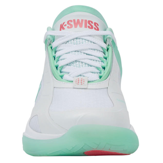 K-Swiss Women's K-Frame Pickleball Performance Shoe (White/Neon Mint/Hot Neon Pink)