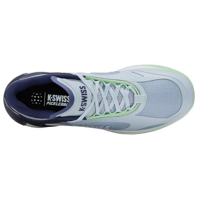 K-Swiss Men's K-Frame Pickleball Performance Shoe (Artic Ice/Oceana/Patina Green)