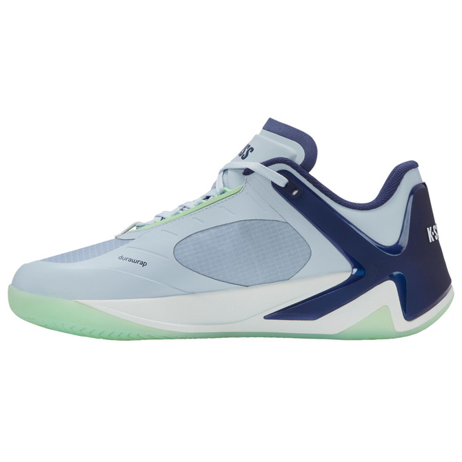 K-Swiss Men's K-Frame Pickleball Performance Shoe (Artic Ice/Oceana/Patina Green)