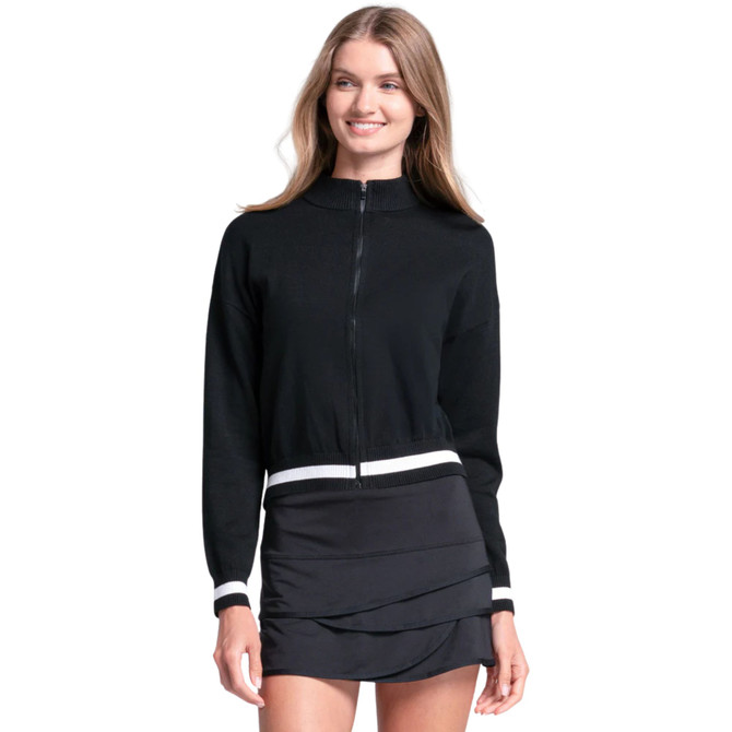 Lucky In Love Women's Rally Mock Neck Cardigan 