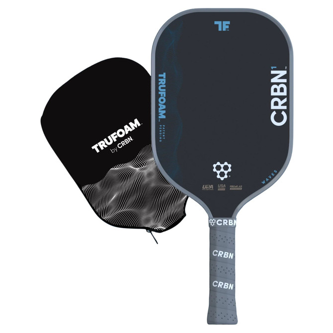 CRBN¹ TruFoam Waves Pickleball Paddle (Elongated w/ Long Handle)