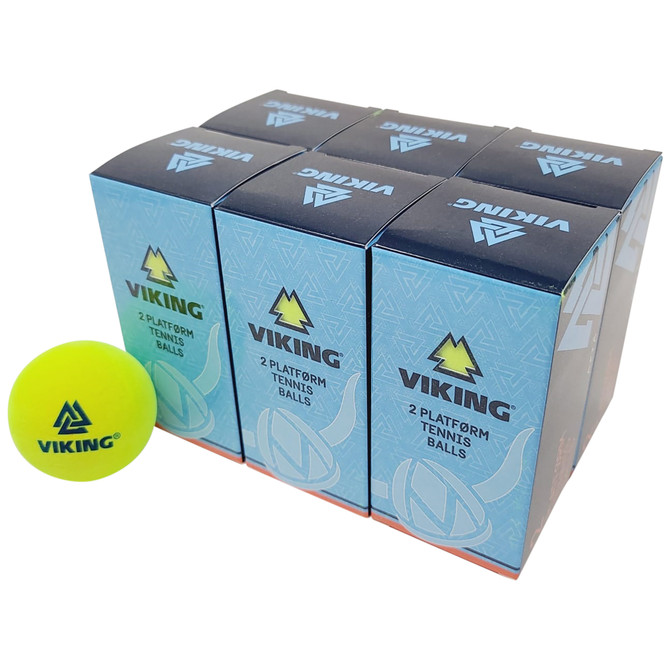 Viking Extra Duty Platform Tennis Balls Yellow (Dozen balls - 6 sleeves)
