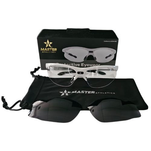 Master Athletics Protective Eyewear – Anti-Fog & Scratch-Resistant Sports Safety Glasses for Pickleball, Paddle Tennis, Padel Squash & Racquetball – Impact Resistant Polycarbonate Lenses