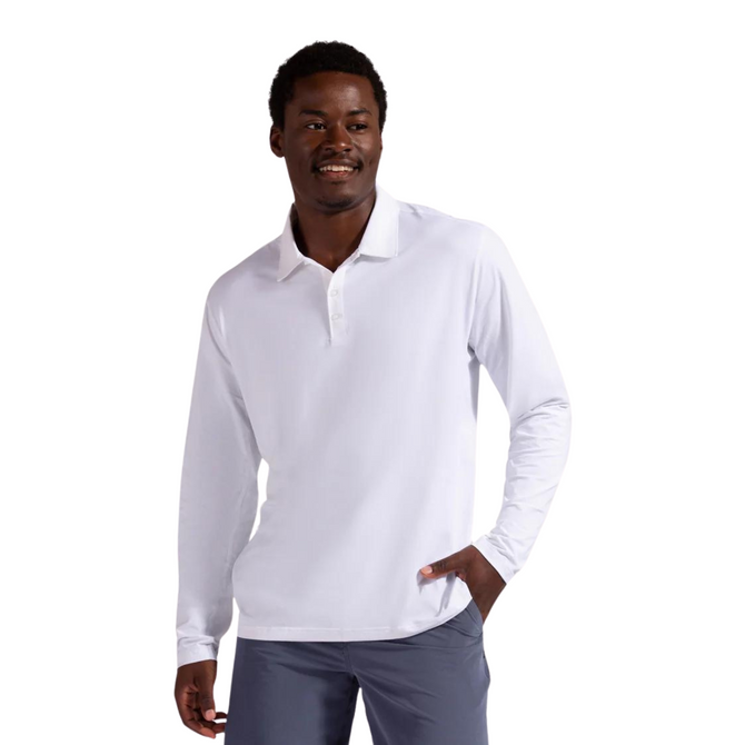 BloqUV Men's UPF 50+ Sun Protection Collared Long Sleeve Active Top
