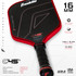 Franklin Sports C45 Carbon Fiber Pickleball Paddle (Dynasty, 16mm, Red)
