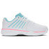 K-Swiss Women's Express Light 3 HB Padel Shoes (White/Soft Neon Blue/Neon Bubble Gum)