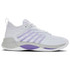 K-Swiss Women's Hypercourt Supreme 2 Tennis Shoe (White/Lunar Rock/Purple Haze)