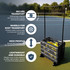 Tourna Ballport Deluxe Tennis Ball Hopper with Wheels